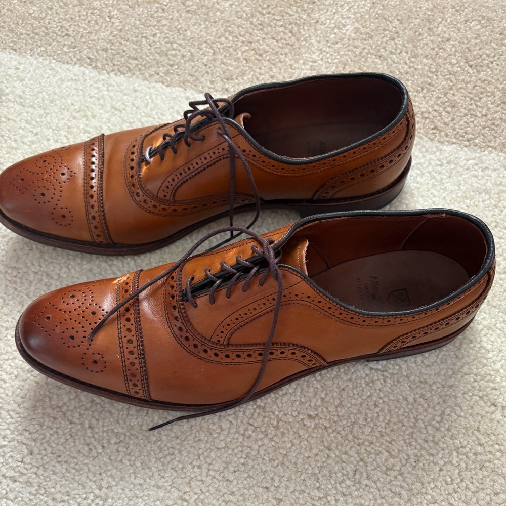Allen Edmonds Tan Leather Men's Oxfords